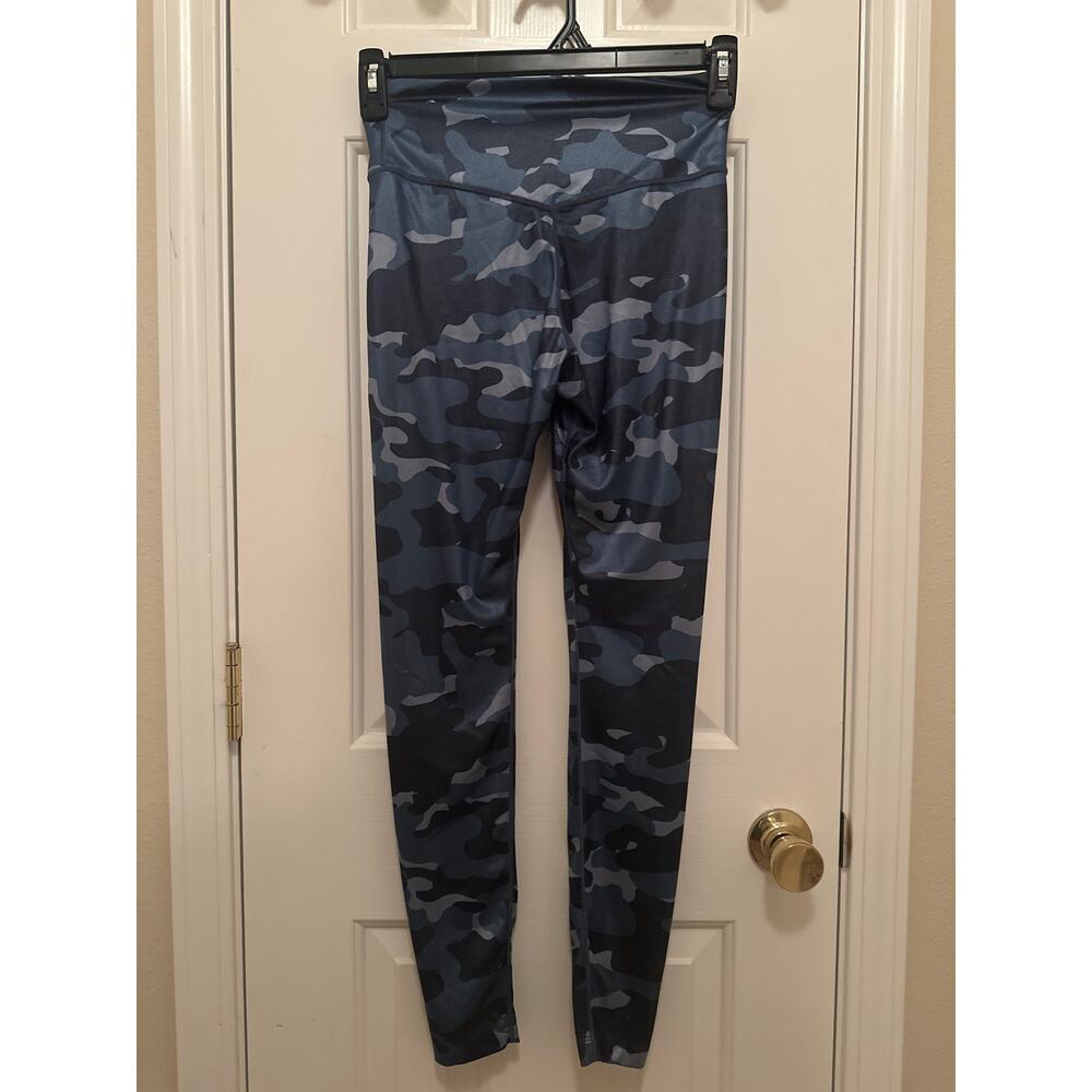Blue Sparkly Camo Mid Rise Nike Leggings Sm - Picture 5 of 6